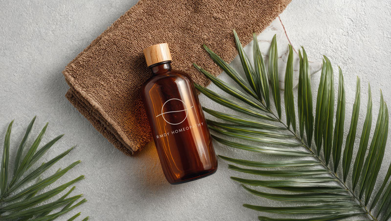 amber-glass-bottle-spa-like-aesthetic-with-brown-towel